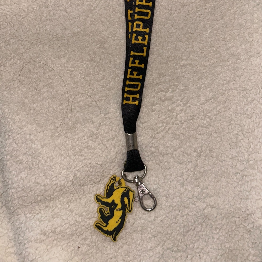 Hufflepuff Harry Potter keychain lanyard